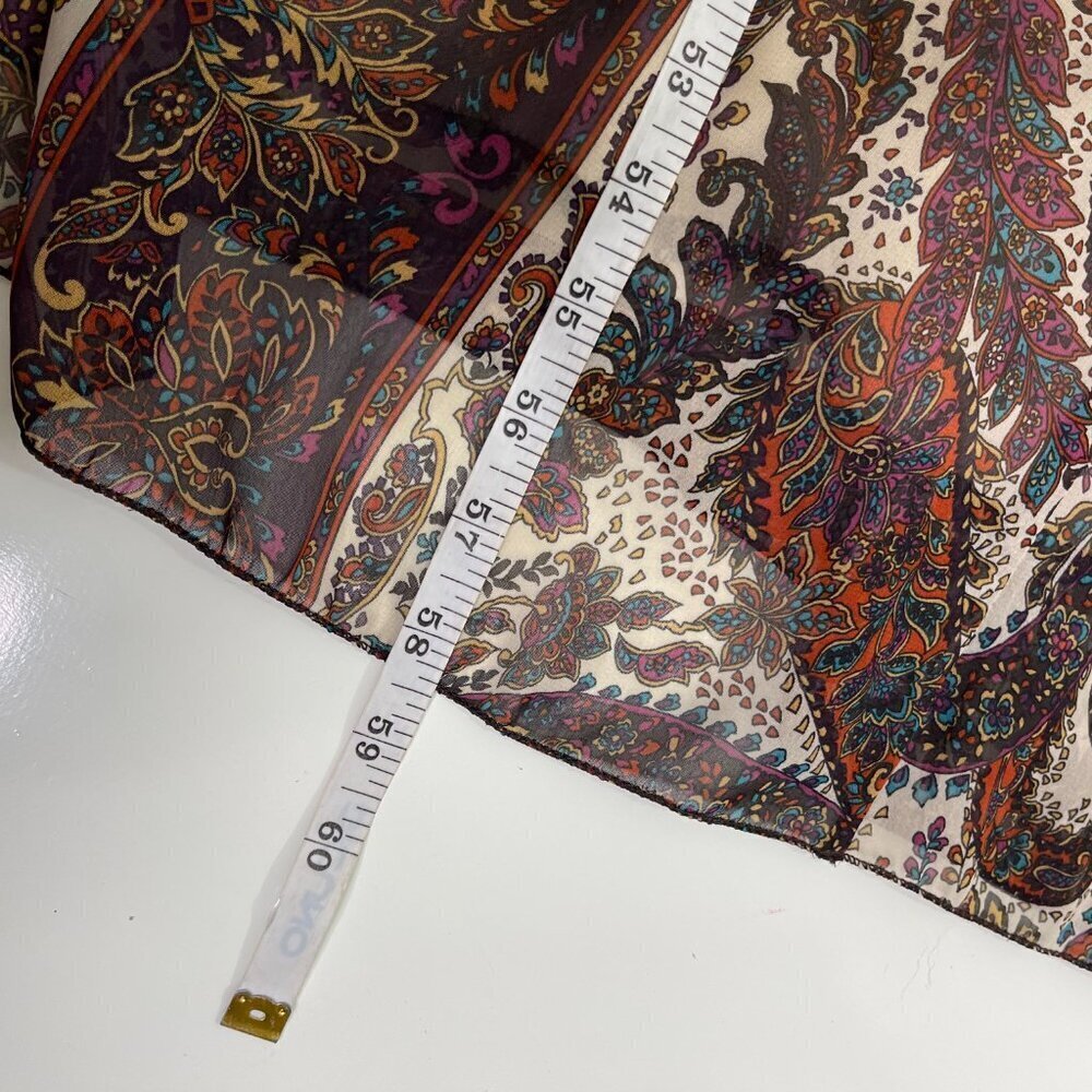 NWT Sophene Mony Kirmizi Women's Brown Paisley Sleeveless Maxi Dress Size 10 - Picture 10 of 12